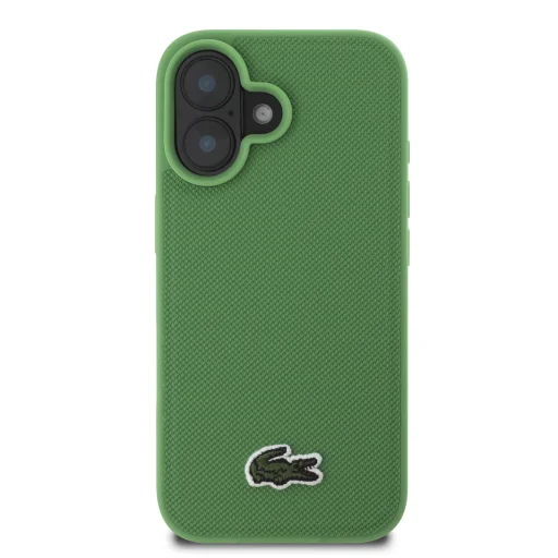  iPhone 16 Zöld Lacoste Iconic Petit Pique Woven Logo MagSafe tok - 2