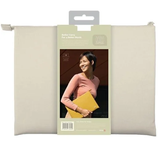 Uniq Lyon Waterproof RPET laptop táska 14" laptophoz - bézs - 4