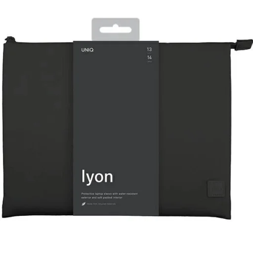 Uniq Lyon Vízálló RPET laptop táska 14"-os laptophoz - fekete - 3