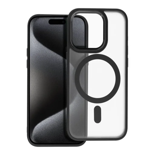 MATTE MAG COVER tok kompatibilis MagSafe-fel iPhone 15 Pro fekete - 6