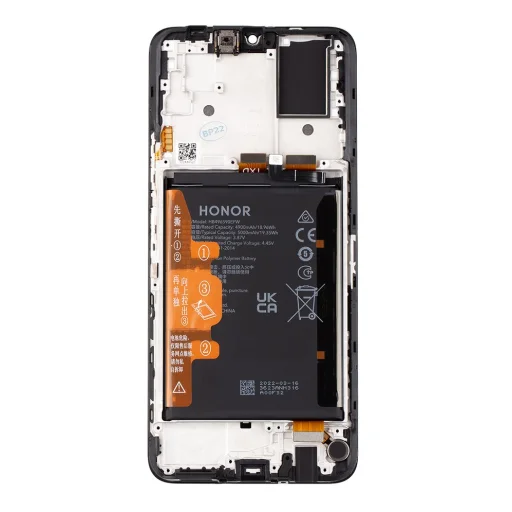 LCD kijelző + Érintőegység + Előlap Honor X7 Fekete (Szervizcsomag) - 2