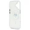  iPhone 16 Plus fehér Karl Lagerfeld IML Metal Choupette Head MagSafe tok - 7