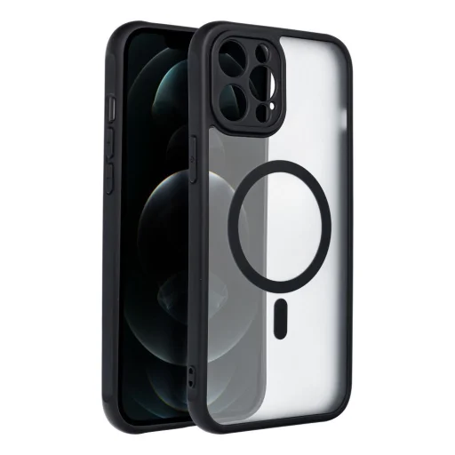 FULL MATTE MAG COVER tok MagSafe kompatibilis IPHONE 12 Pro Max fekete - 1