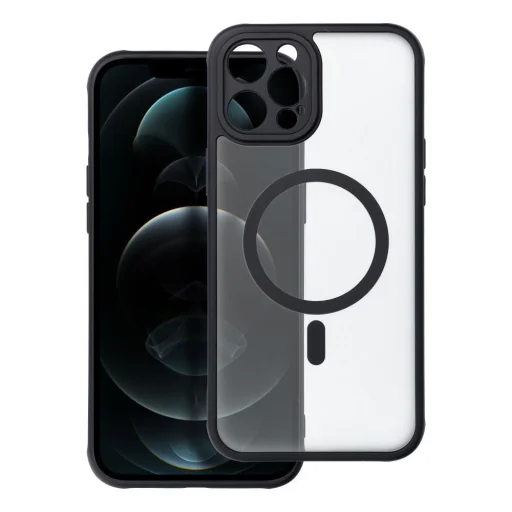 FULL MATTE MAG COVER tok MagSafe kompatibilis IPHONE 12 Pro Max fekete - 6