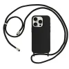 Silikónové puzdro s remienkom iPhone 13 Pro Max design 1 čierne thumbnail