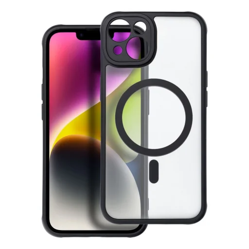 FULL MATTE MAG COVER tok kompatibilis a MagSafe technológiával az iPhone 14-hez fekete - 1
