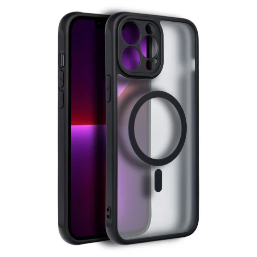 FULL MATTE MAG TOK, kompatibilis a MagSafe-fel az IPHONE 13 PRO MAX fekete - 7