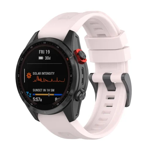 Szilikon szíj GARMIN FENIX 3 / 3HR / 5X / 6X / 6X Pro / 7X / 7X Pro rózsaszín (3) - 1
