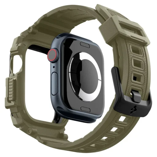  Apple Watch 10/11 (46 mm) Vintage Khaki SPIGEN Rugged Armor "Pro" tok, szíj - 8