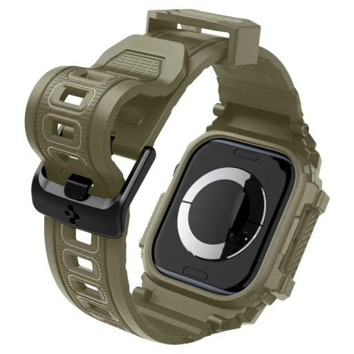  Apple Watch 10/11 (46 mm) Vintage Khaki SPIGEN Rugged Armor "Pro" tok, szíj - 10