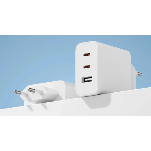 Xiaomi 2C1A (2xUSB-C,1xUSB-A) 65W GaN utazó töltő Fehér (Szervizcsomag) - 3