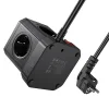 HOCO multifunkcionális elosztó 5 aljzat + 3 x USB A + Type C EU szabványok 4000W PD QC 3A NS8 2 m fekete thumbnail