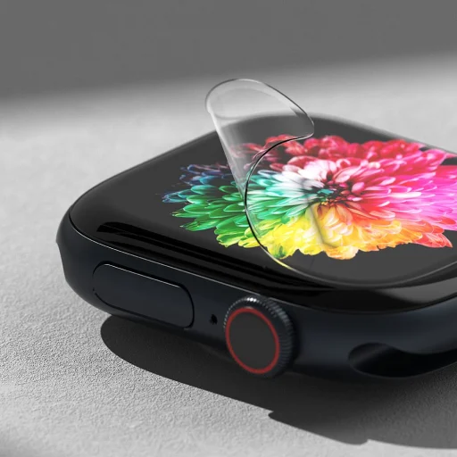 Ringke Dual Easy kijelzővédő fólia 3-pack Apple Watch 10/11 (42 mm) átlátszó üvegfólia - 3