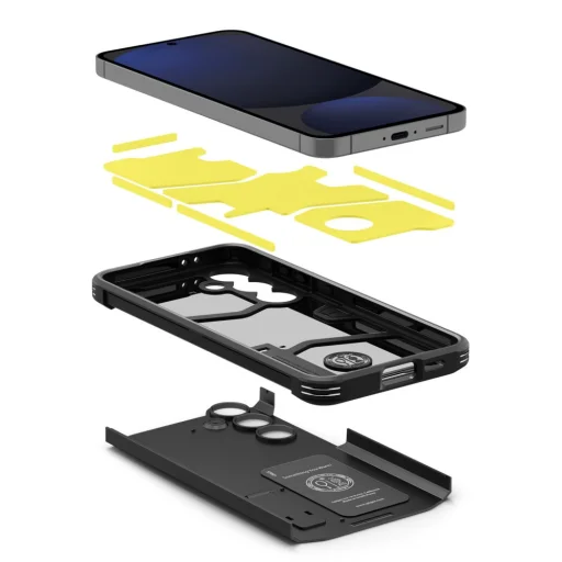  Galaxy S24 Fe Fekete Spigen Tough Armor tok - 7