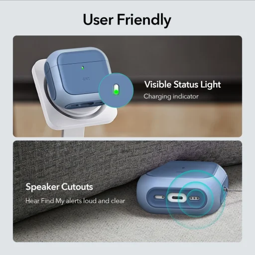 APPLE Airpods 4 ESR ORBIT HALOLOCK MAGSAFE KÉK TOK - 7