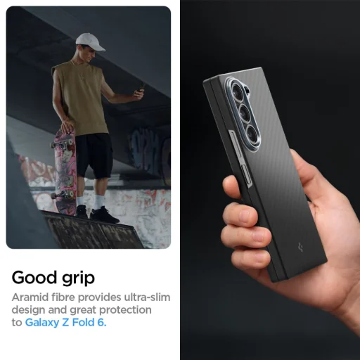  Galaxy Z Fold 6 Fekete Aramid Spigen Airskin tok - 8