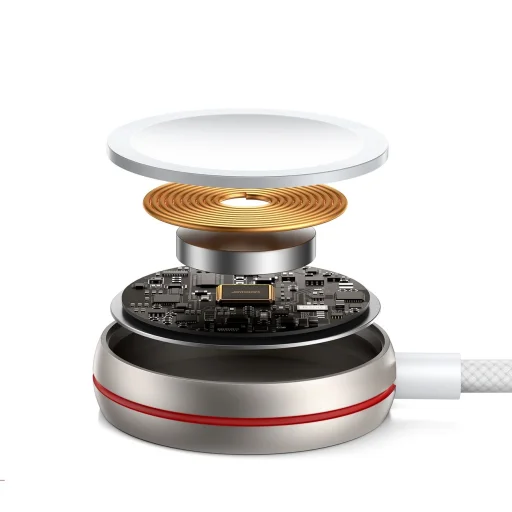 Joyroom induktív töltő Apple Watch-hoz 1.2m fehér (S-IW011) tok - 7