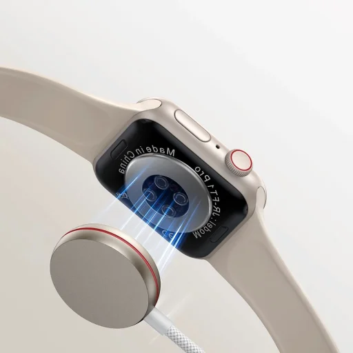 Joyroom induktív töltő Apple Watch-hoz 1.2m fehér (S-IW011) tok - 8