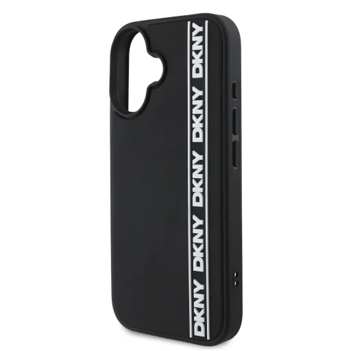  iPhone 16 Fekete DKNY 3D Rubber Repeat Logo Line tok - 4