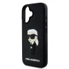  iPhone 16 Fekete Karl Lagerfeld 3D Rubber Ikonik tok thumbnail