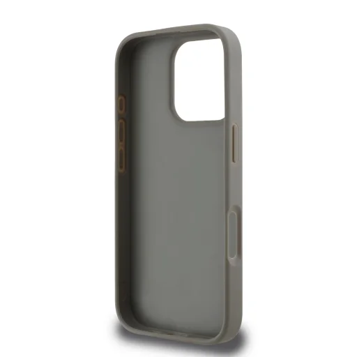  iPhone 16 Pro Max Bézs DKNY PU Bőr Kockás Minta és Csíkos Tok - 5