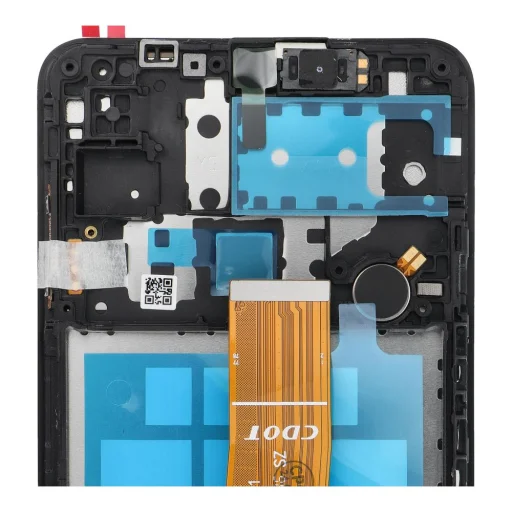 LCD kijelző SAMSUNG A12 A125 OEM teljes kerettel - 2