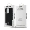  iPhone 16 Pro Max Fekete DKNY PU Bőr Stack Logo Magsafe tok thumbnail