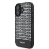  iPhone 16 Plus Fekete DKNY PU Leather Repeat Pattern Bottom Stripe MagSafe tok thumbnail