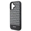  iPhone 16 Plus Fekete DKNY PU Leather Repeat Pattern Bottom Stripe MagSafe tok thumbnail