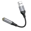 HOCO adapter USB-A (hím) Jack 3,5 mm (női) LS36 0,12 m fekete thumbnail