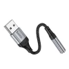 HOCO adapter USB-A (hím) Jack 3,5 mm (női) LS36 0,12 m fekete thumbnail