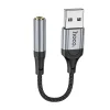 HOCO adapter USB-A (hím) Jack 3,5 mm (női) LS36 0,12 m fekete thumbnail