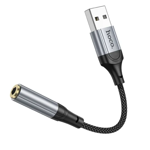 HOCO adapter USB-A (hím) Jack 3,5 mm (női) LS36 0,12 m fekete - 4
