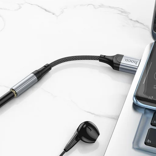 HOCO adapter USB-A (hím) Jack 3,5 mm (női) LS36 0,12 m fekete - 7