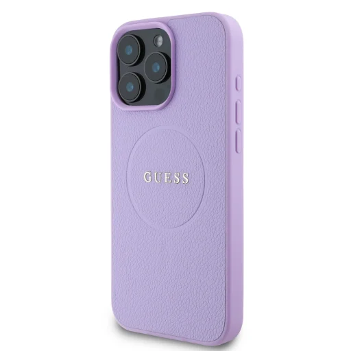  iPhone 16 Pro Max Lila Guess PU Grained Classic Logo MagSafe tok - 3