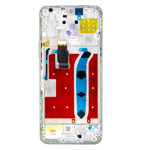 LCD kijelző + Érintő egység + Előlapi borítás Honor X8 Titanium Silver - 2