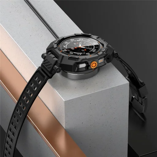  Samsung Galaxy Watch Ultra (47 Mm) Fekete Supcase Unicorn Beetle Pro & Tempered Glass 2-pack tok - 4