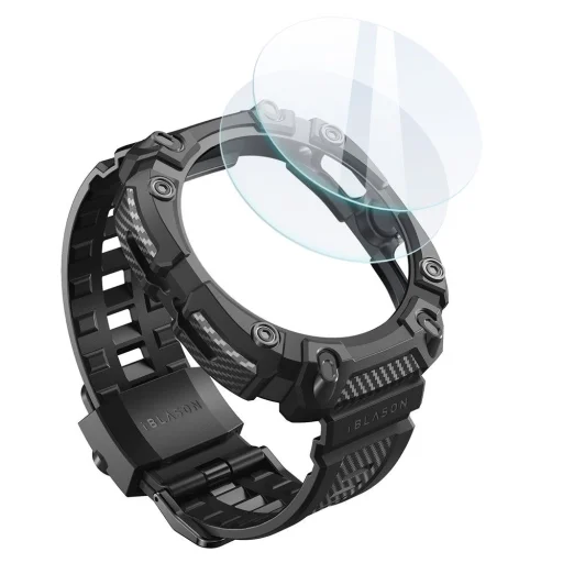  Samsung Galaxy Watch Ultra (47 mm) Fekete SUPCASE Iblsn Armorbox & Tempered Glass 2-Pack tok és üvegfólia - 2