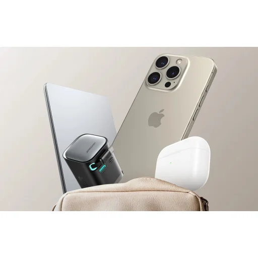 Joyroom TCL02 GaN 65W Töltő visszahúzható kábellel-Bl - 6