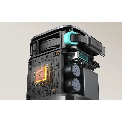 Joyroom TCL02 GaN 65W Töltő visszahúzható kábellel-Bl - 7