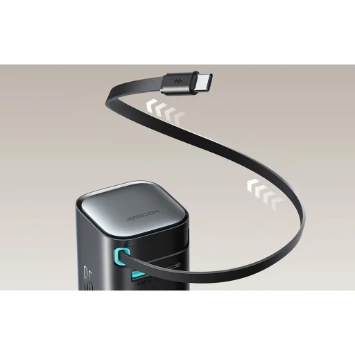 Joyroom TCL02 GaN 65W Töltő visszahúzható kábellel-Bl - 8