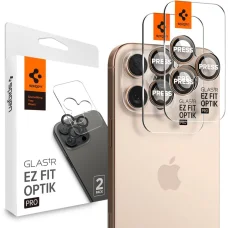 Iphone 16 Pro / Pro Max Spigen Optik Pro Glas.tr "ez Fit" Kamera Védő üvegfólia 2-pack Desert Titanium