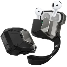  Apple AirPods 4 fekete SUPCASE MATRIX tok