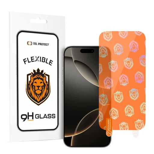 Tel Protect Best Flexible Hybrid Edzett Üvegfólia az iPhone 16 Pro Max-hoz - 1