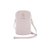 Guess PU Grained 4G Metal Logo Wallet Phone Bag Zipper Pink tok thumbnail