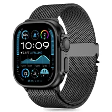 TECH-PROTECT MILANO APPLE WATCH 6 / 7 / 8 / 9 / 10 / 11 / SE / ULTRA 1 / 2 (44 / 45 / 46 / 49 MM) FEKETE szíj