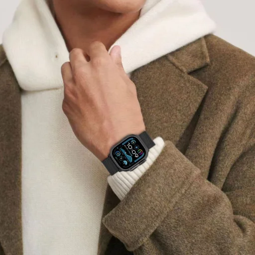 TECH-PROTECT MILANO APPLE WATCH 6 / 7 / 8 / 9 / 10 / 11 / SE / ULTRA 1 / 2 (44 / 45 / 46 / 49 MM) ezüst szíj - 4