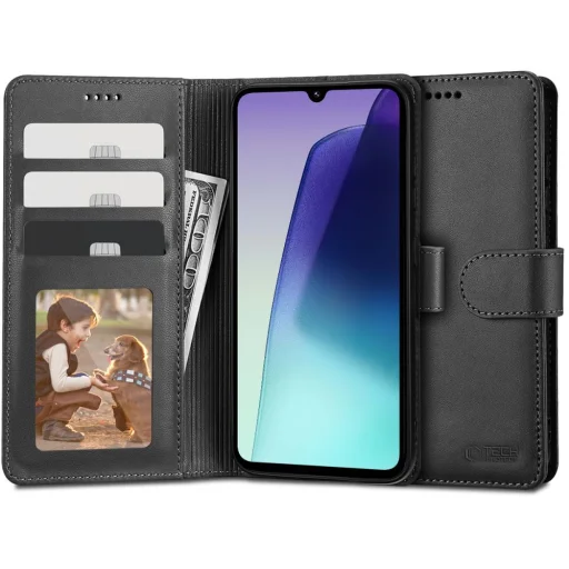 TECH-PROTECT WALLET XIAOMI REDMI 14C / POCO C75 FEKETE tok - 1