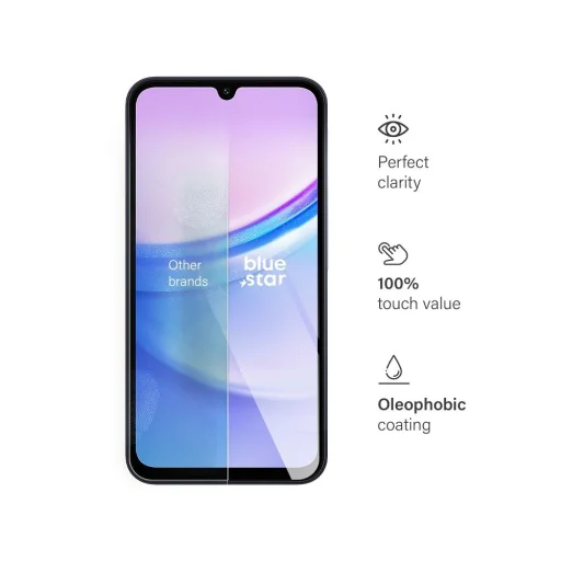 Edzett Üveg Blue Star - SAMSUNG Galaxy A15 5G üvegfólia - 4
