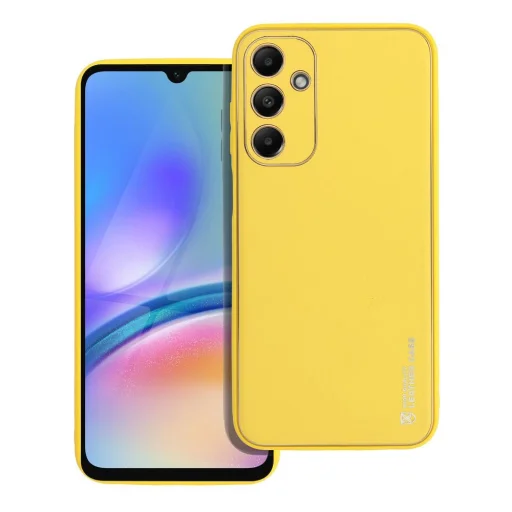 LEATHER puzdro SAMSUNG Galaxy A25 5G žlté puzdro - 1